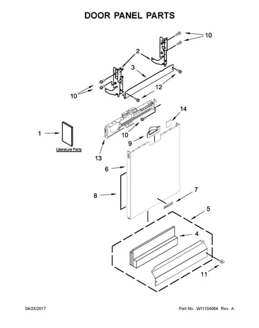 Door and panel parts