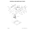 Maytag MVWC415EW2 controls and water inlet parts diagram