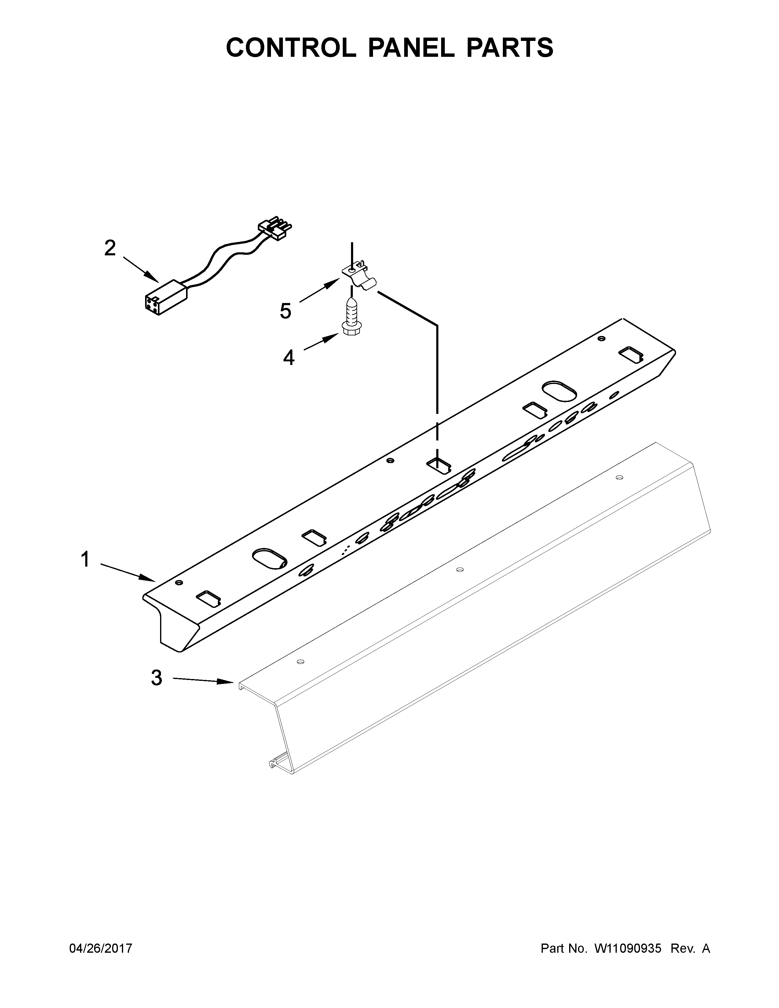 Control panel parts