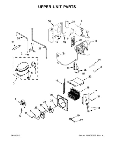 Upper unit parts