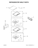 Refrigerator shelf parts