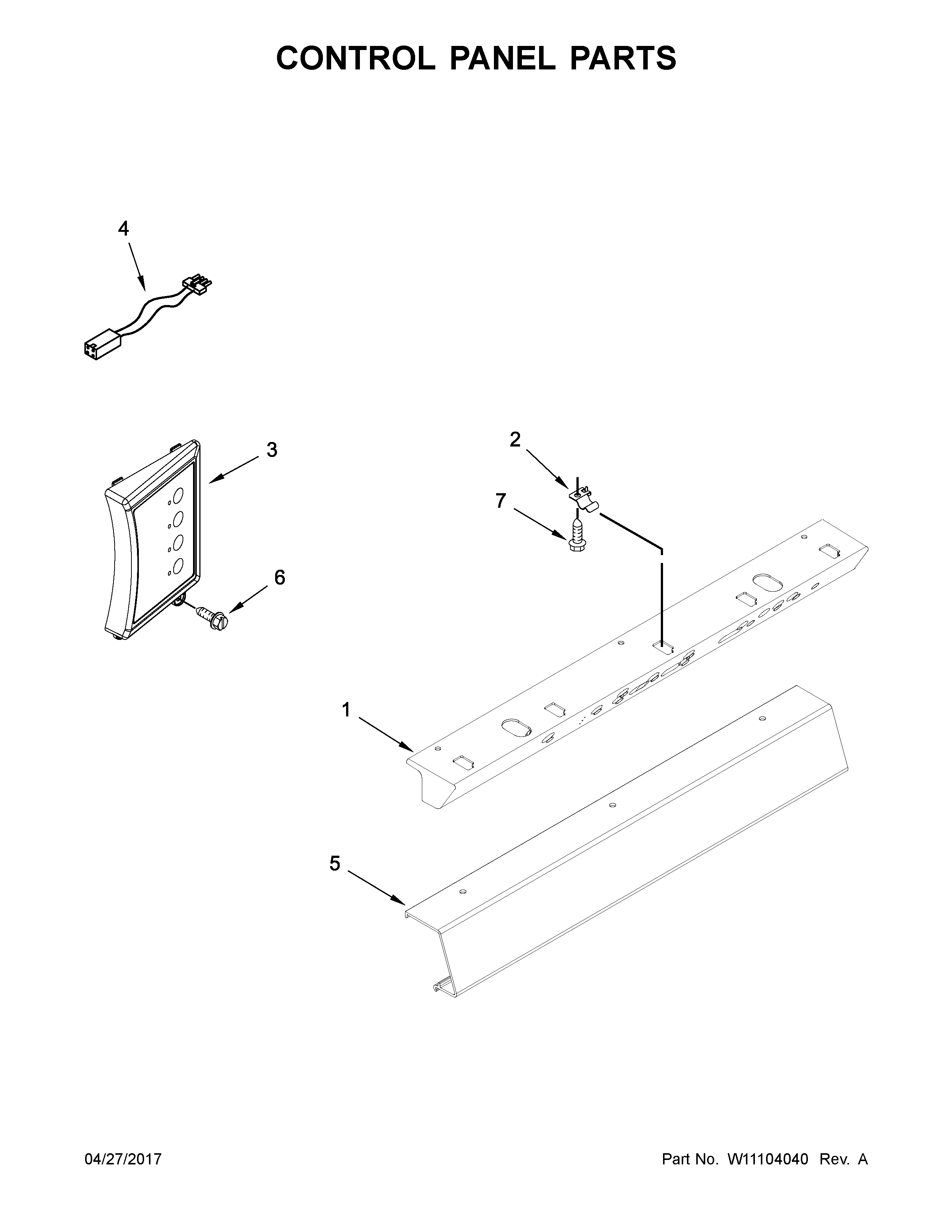 CONTROL PANEL PARTS