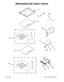 Refrigerator shelf parts