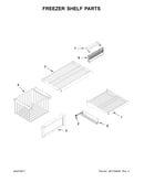 Freezer shelf parts