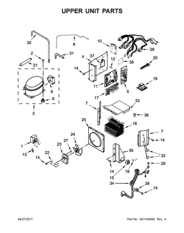 Upper unit parts