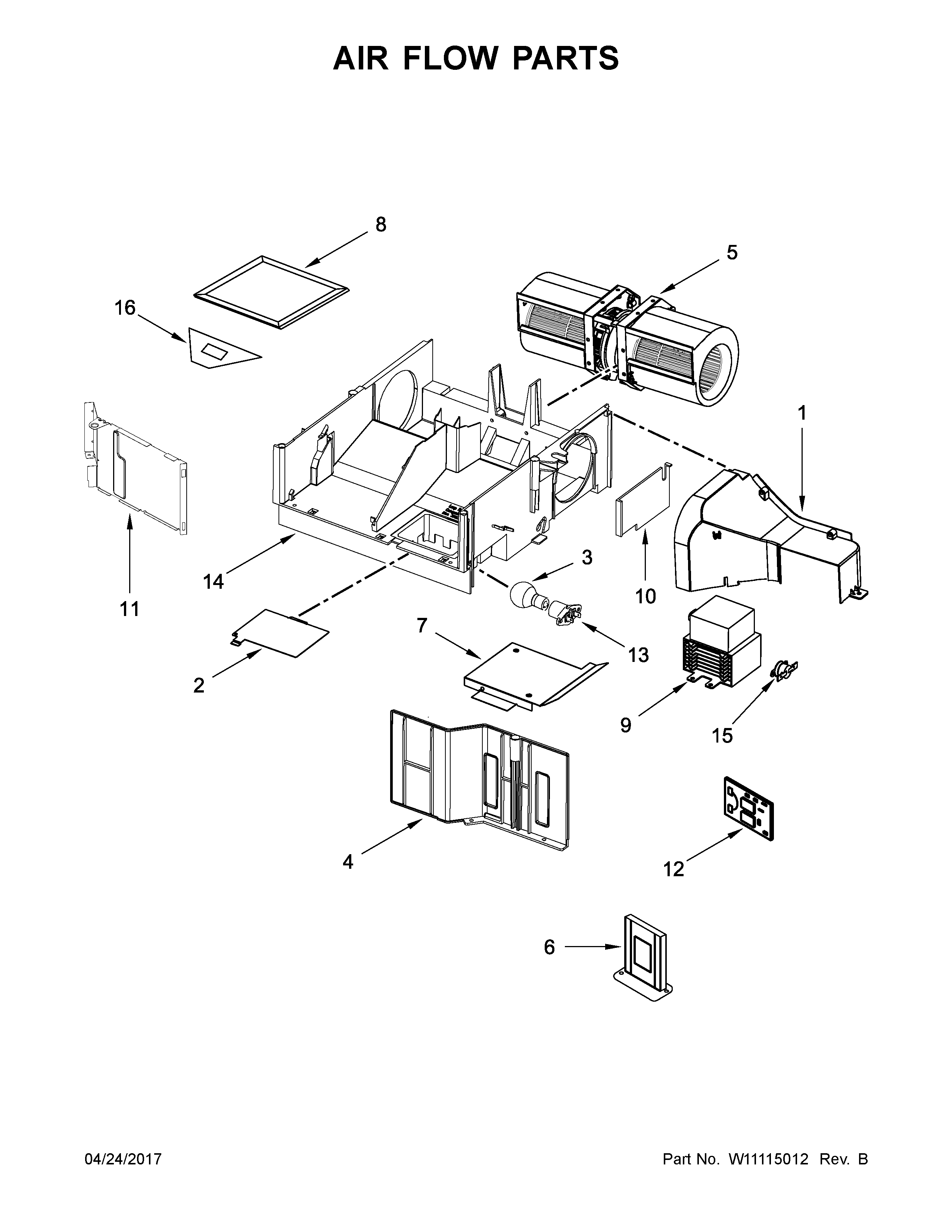 Air flow parts