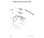 Maytag MMV1174FW0 cabinet and installation parts diagram