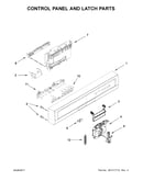 Control panel and latch parts