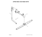 Amana ADB1400AGW1 upper wash and rinse parts diagram