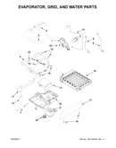 Evaporator, grid, and water parts