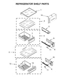 Refrigerator shelf parts