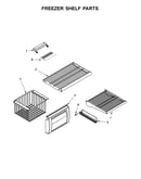 Freezer shelf parts