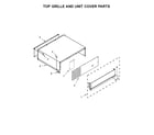 KitchenAid KBSD608ESS01 top grille and unit cover parts diagram