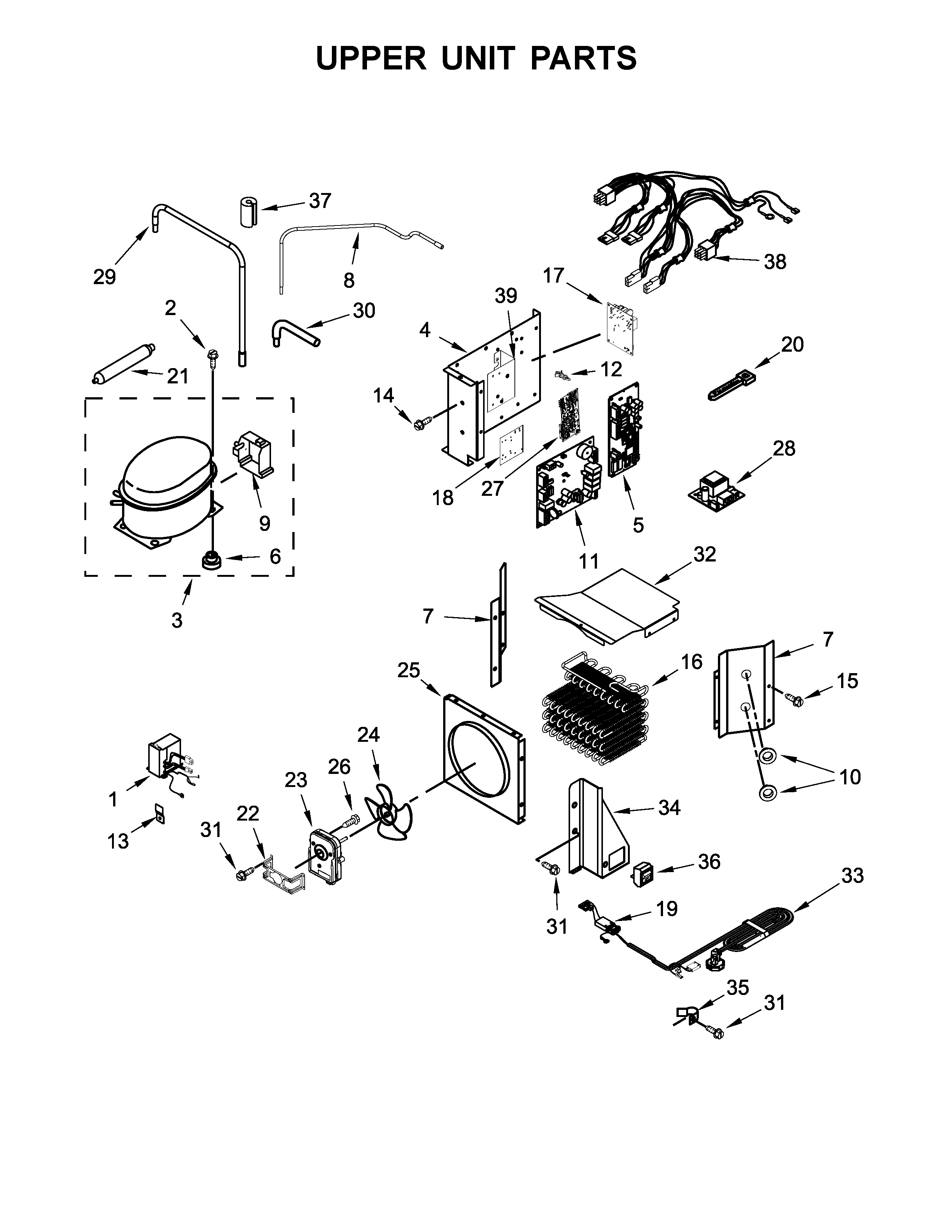 UPPER UNIT PARTS