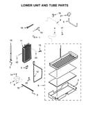Lower unit and tube parts