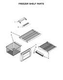 Freezer shelf parts