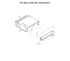 KitchenAid KBSD612ESS01 top grille and unit cover parts diagram