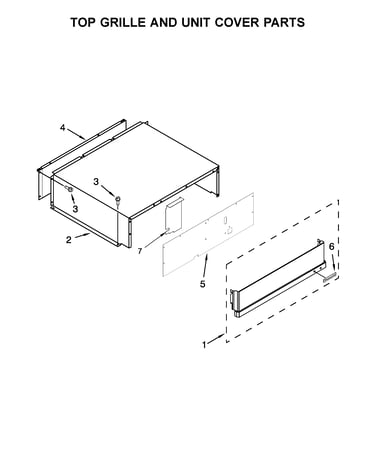 Top grille and unit cover parts