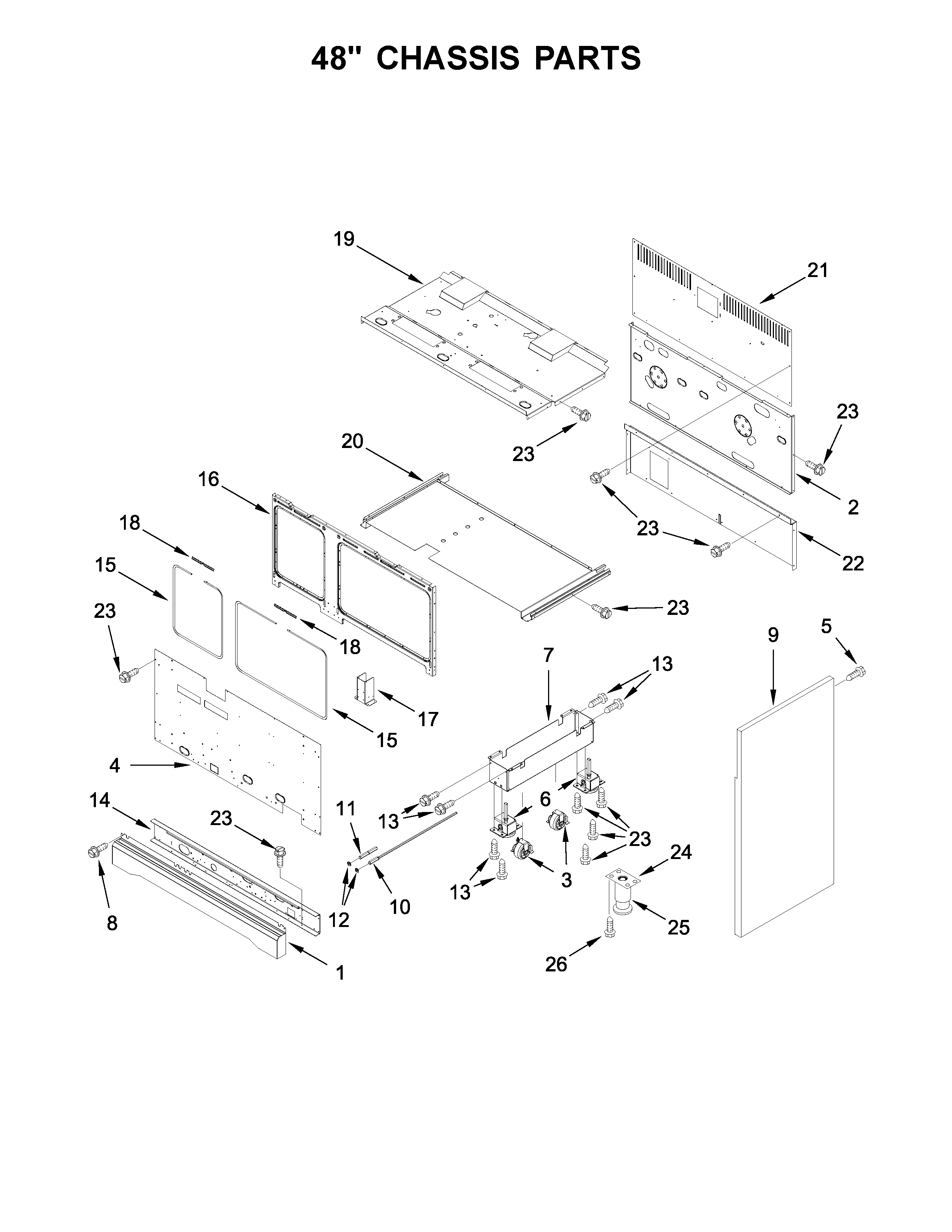 48" CHASSIS PARTS