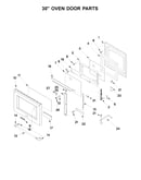 30" oven door parts