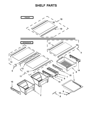 Shelf parts