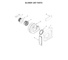 Jenn-Air JGD3430BS00 blower unit parts diagram