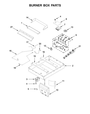 Burner box parts