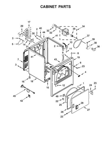 Cabinet parts
