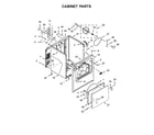Maytag MEDX6STBW1 cabinet parts diagram