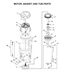 Motor, basket and tub parts