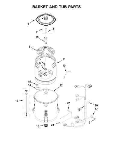 Basket and tub parts
