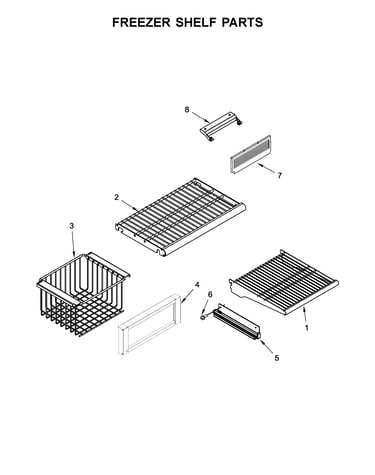 Freezer shelf parts