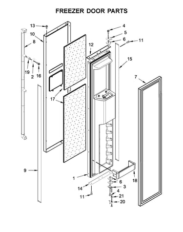 Freezer door parts