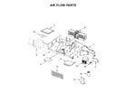 Amana YAMV1160VAB7 air flow parts diagram