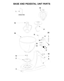Base and pedestal unit parts