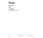 Whirlpool WRT311FZDB00 cover sheet diagram