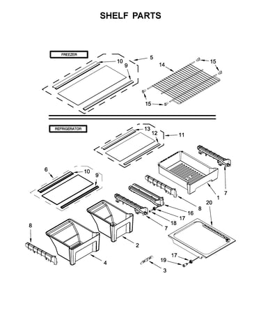 Shelf parts