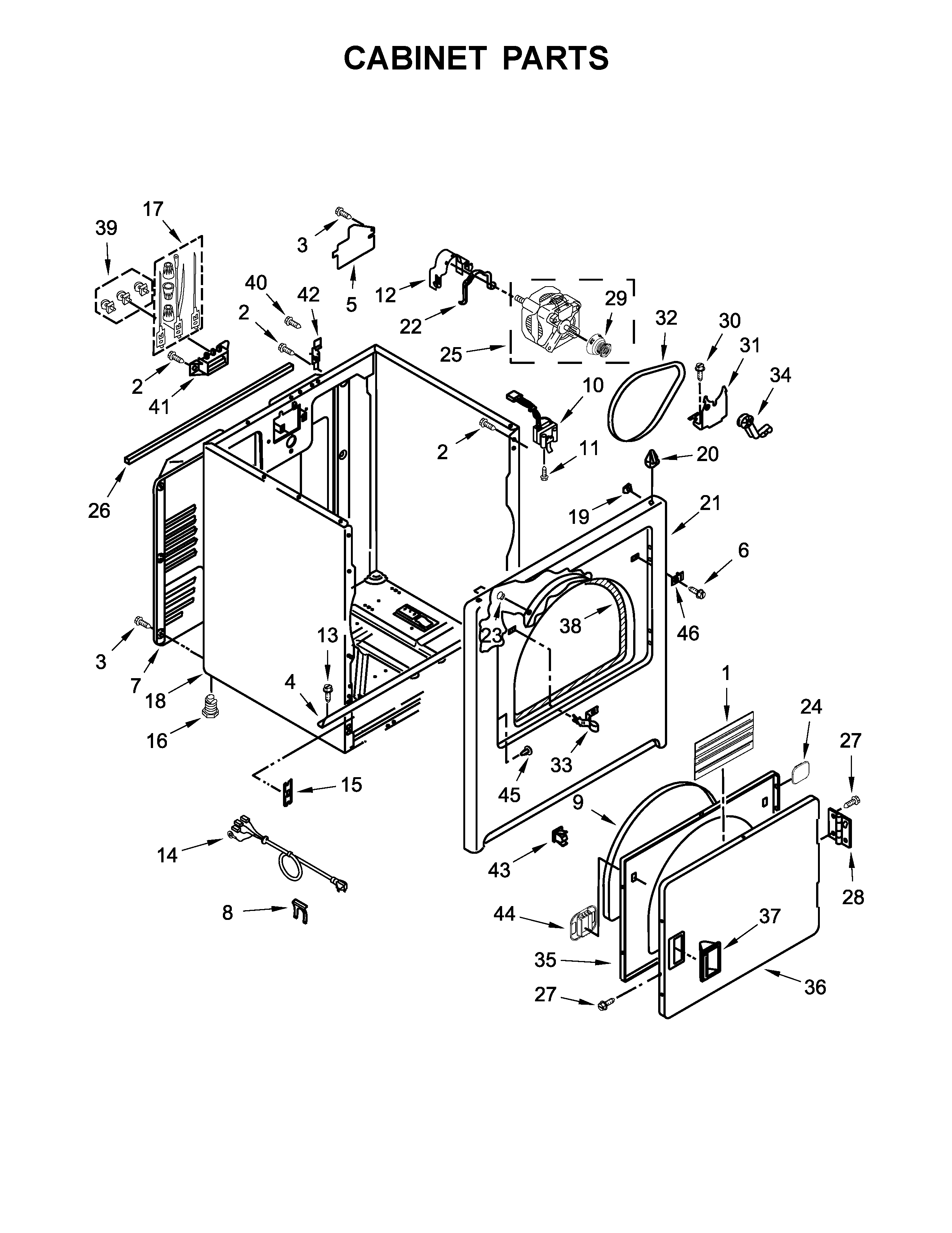 Cabinet parts