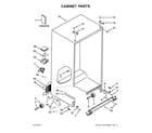 Whirlpool WRS586FIEH00 cabinet parts diagram