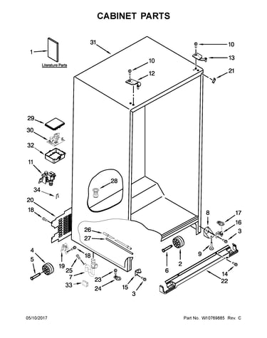 Cabinet parts