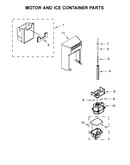 Motor and ice container parts
