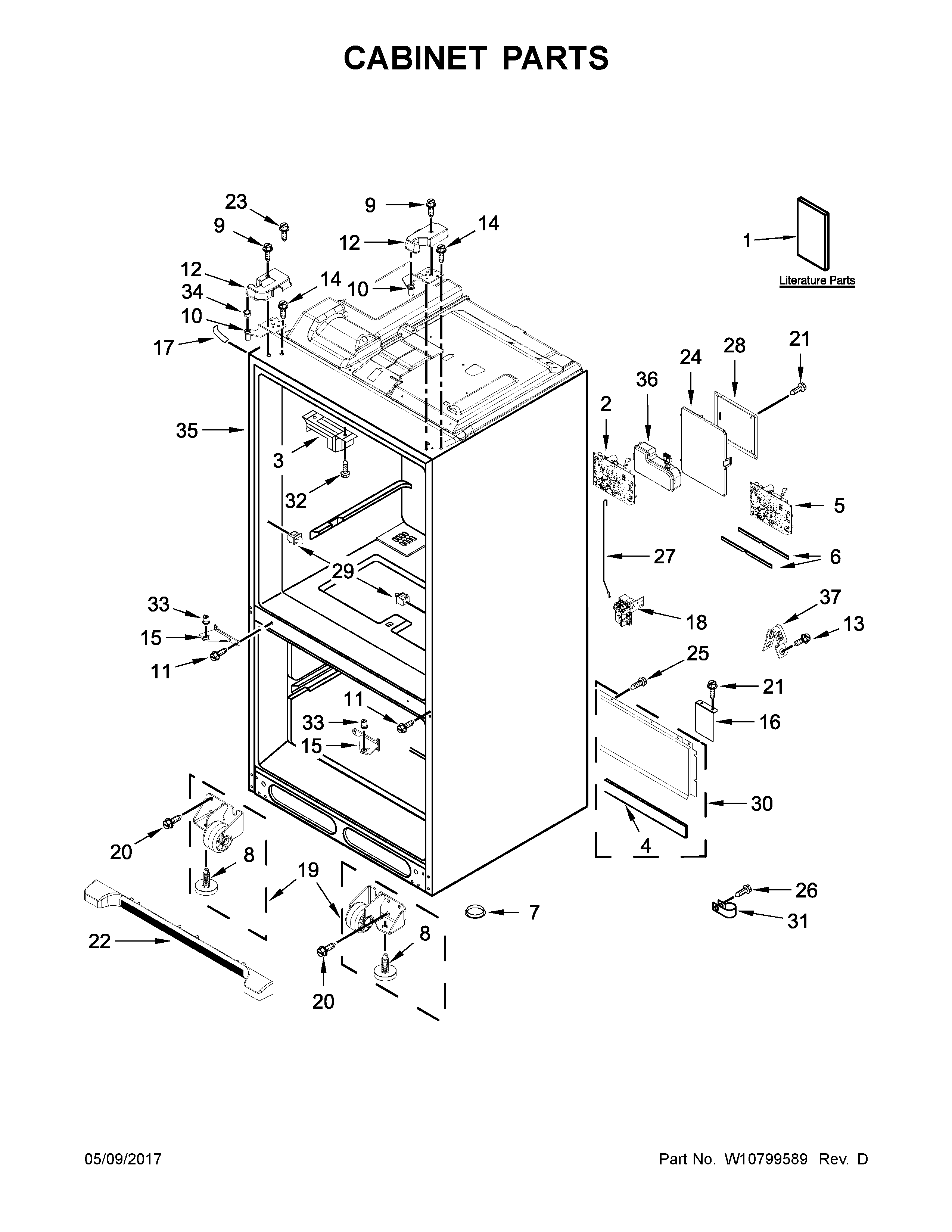 Cabinet parts