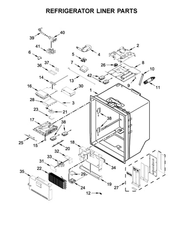 Refrigerator liner parts