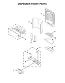 Dispenser front parts