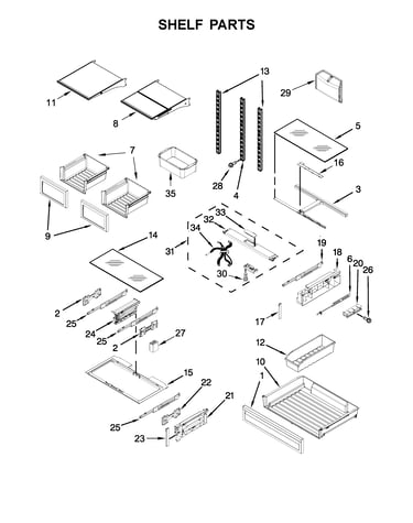 Shelf parts