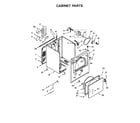 Whirlpool YWED49STBW1 cabinet parts diagram