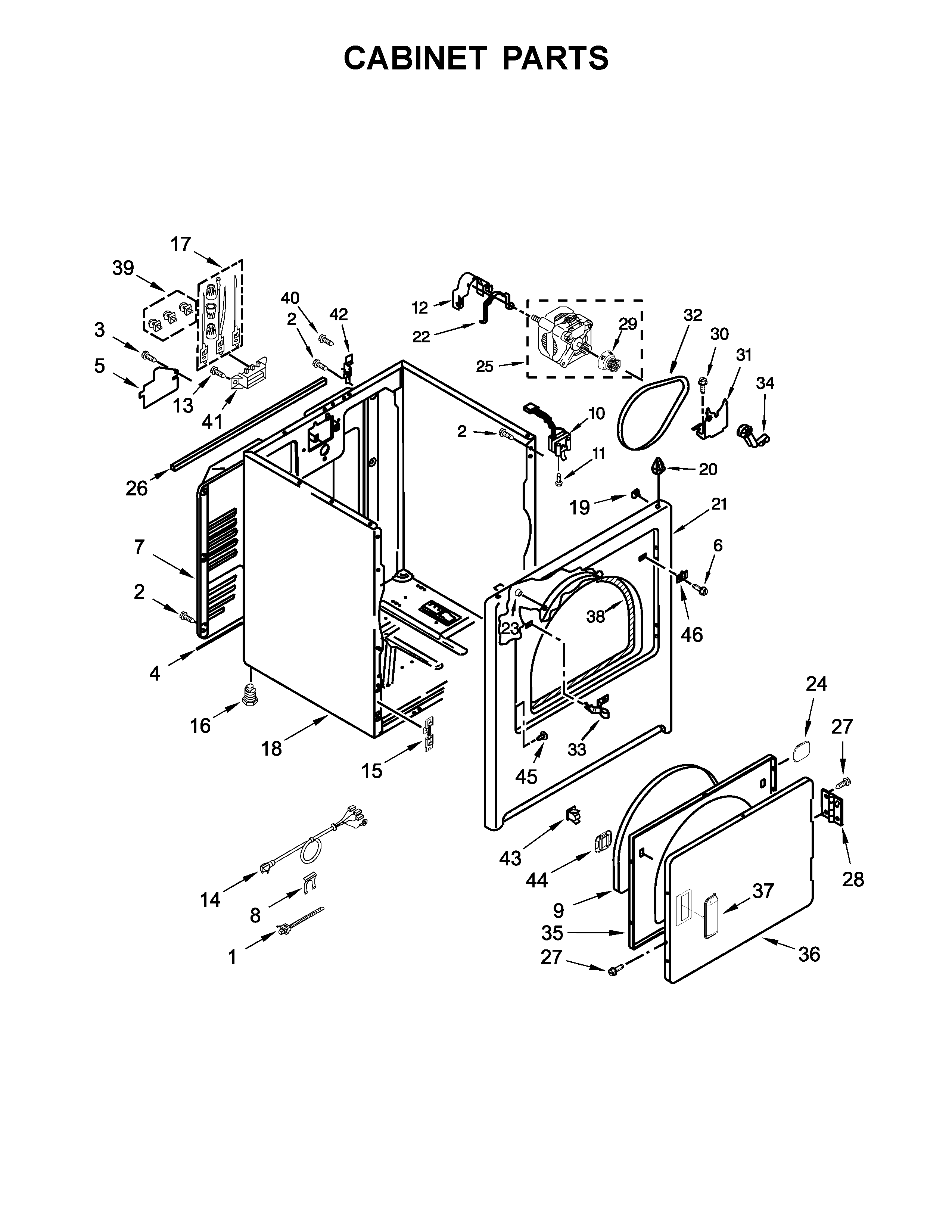Cabinet parts