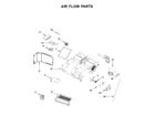 KitchenAid KMHS120EBL3 air flow parts diagram