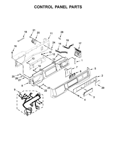 Control panel parts