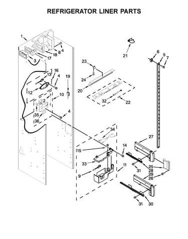 Refrigerator liner parts